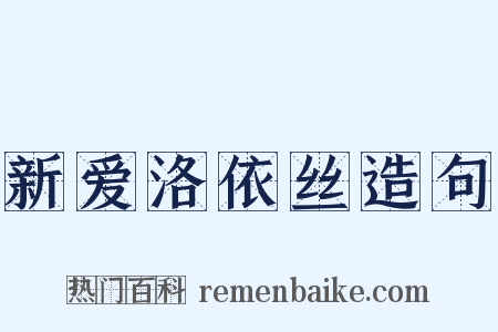 新爱洛依丝造句是什么意思的图片